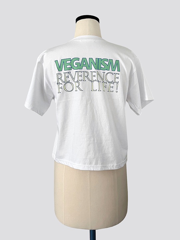 vegan cropped cotton TEE